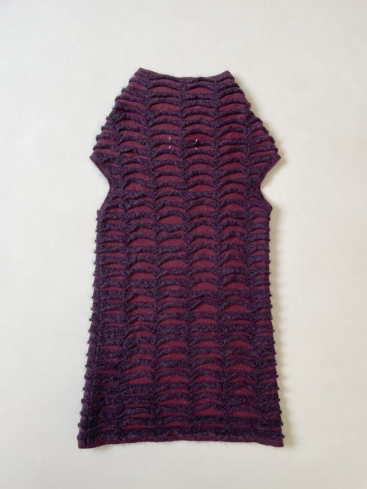 Maison Margiela A/W 10 3D Scalloped Mohair Midi Dress Size S / US 4 / IT 40 - 10 Thumbnail