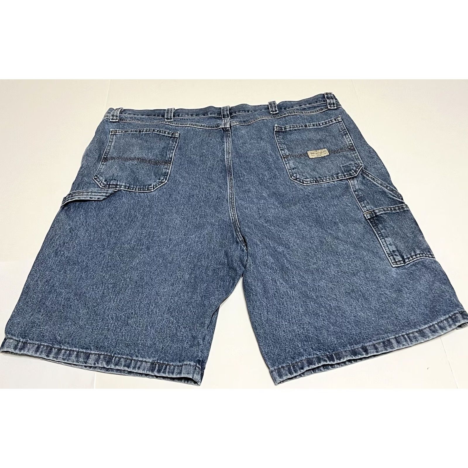 Wrangler Wrangler Shorts Mens 46 Blue Denim Carpenter Utility Workwear Casual Men Size US 30 / EU 46 - 2 Thumbnail