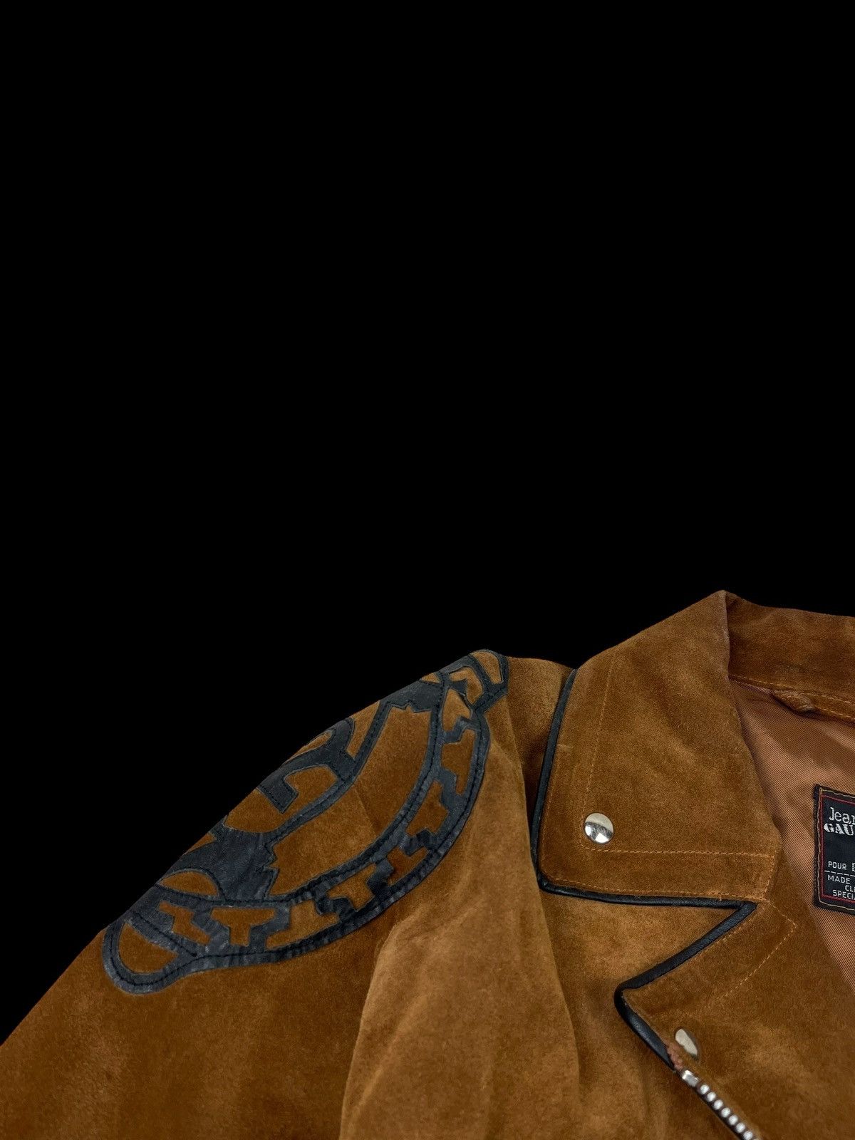 Jean Paul Gaultier JPG Suede brown jacket vest perfecto Size XS / US 0-2 / IT 36-38 - 6 Thumbnail