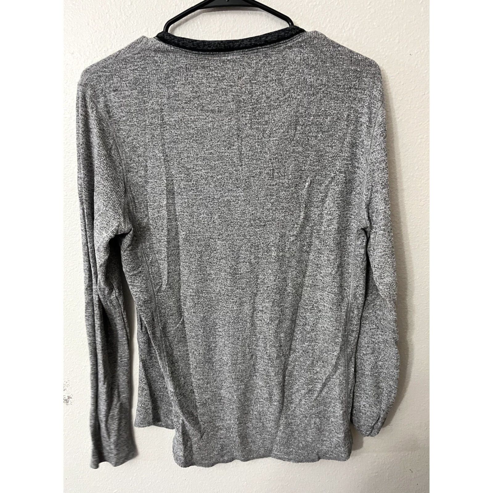 Express Express One Eleven Shirt Mens Small gray henley long sleeves Size US S / EU 44-46 / 1 - 2 Thumbnail