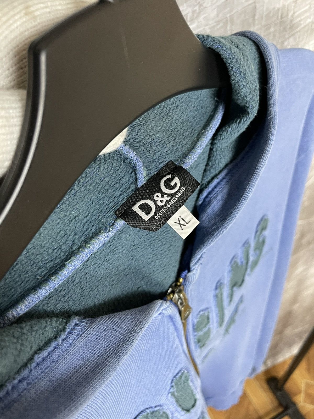 Dolce & Gabbana DOLCE GABBANA “VIRGINS DETECTOR 24/7” VINTAGE ZIP HOODIE Size US XL / EU 56 / 4 - 13 Thumbnail