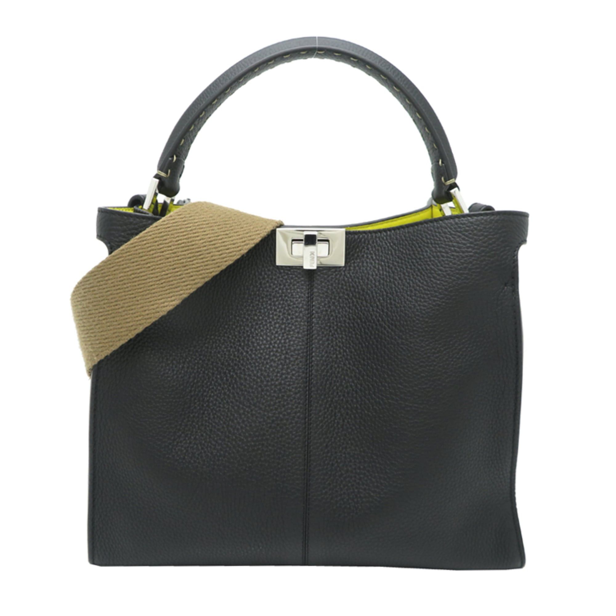 Fendi Fendi Peekaboo X-Lite Medium Women's Handbag 8BN310 Leather Black Size ONE SIZE - 1 Thumbnail