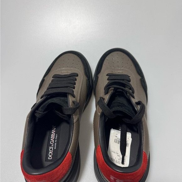 Dolce & Gabbana Dolce & Gabbana New Roma Panelled Leather Sneakers Grey Blac Size US 7 / EU 40 - 7 Thumbnail