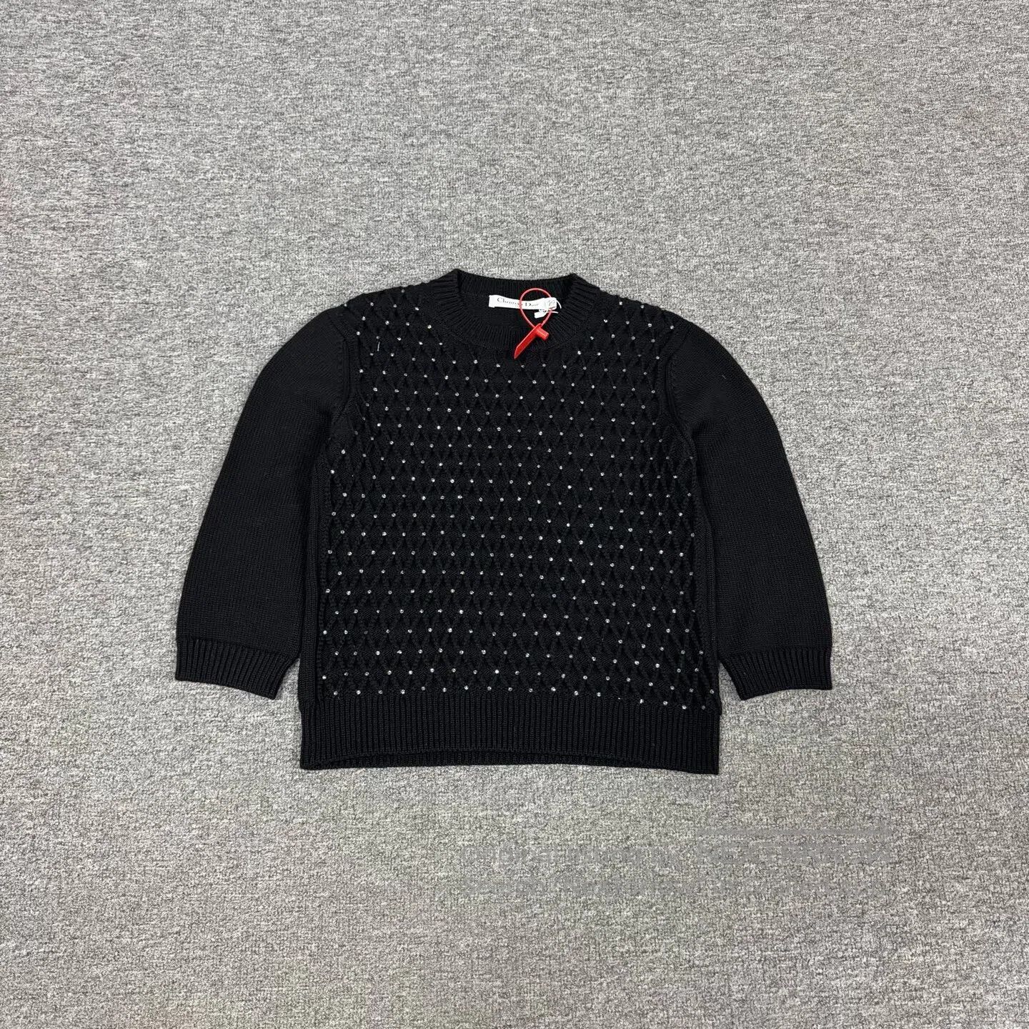 Dior Dior diamond pattern wool knit sweater| Size M / US 6-8 / IT 42-44 - 1 Thumbnail