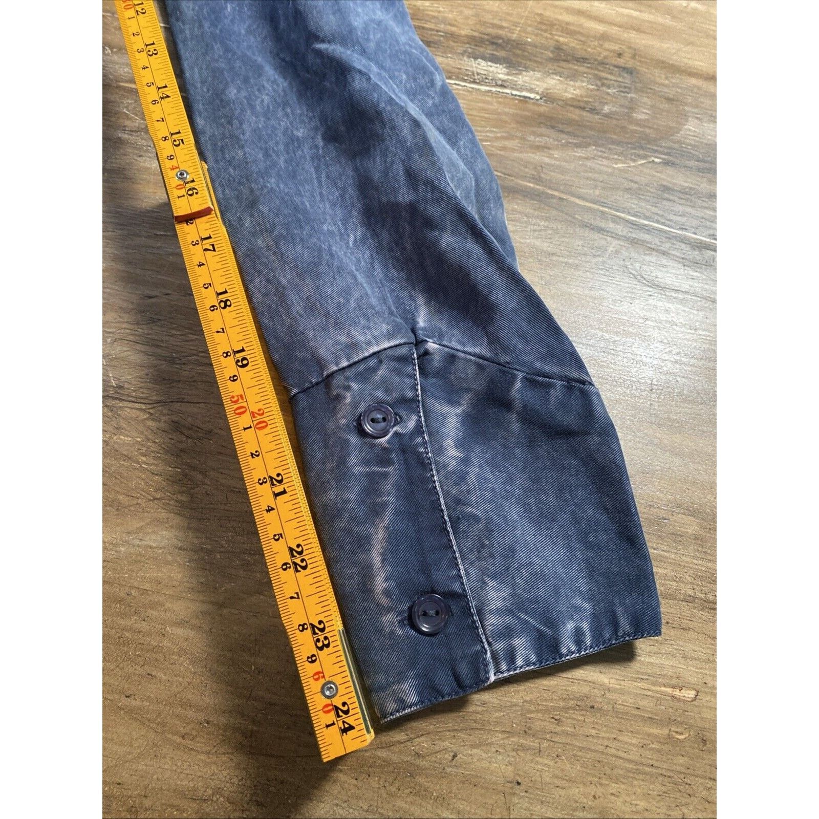 Young Fabulous & Broke Young Fabulous & Broke Shirt Dress Large Tencel Ruched Blue Size L / US 10 / IT 46 - 7 Thumbnail
