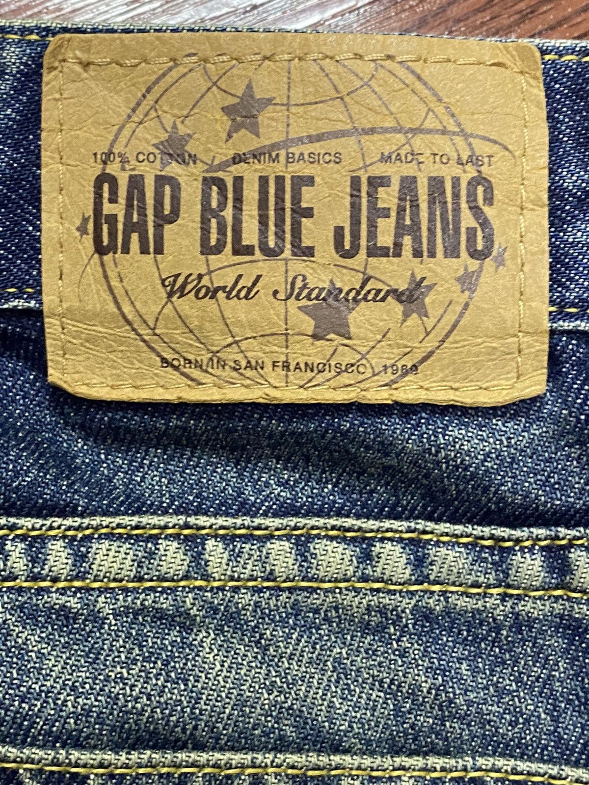 Gap Vtg Y2K Gap Original Jeans Bleached Distressed Loose Jeans Size US 29 - 9 Thumbnail