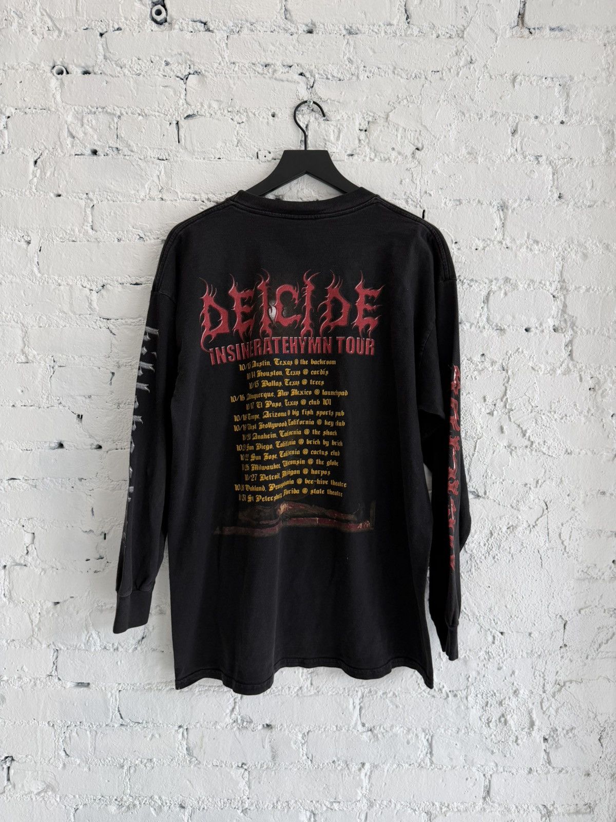 Vintage 2000 DEICIDE ‘BIBLE BASHER’ L/S TEE Size US XL / EU 56 / 4 - 4 Thumbnail