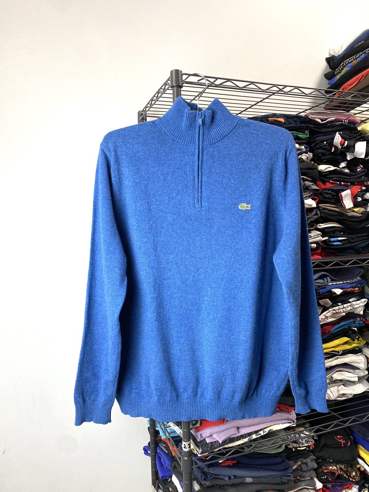 Lacoste Lacoste Wool Sweater 1/4 Zip Casual Luxury Wear Size US M / EU 48-50 / 2 - 1 Thumbnail