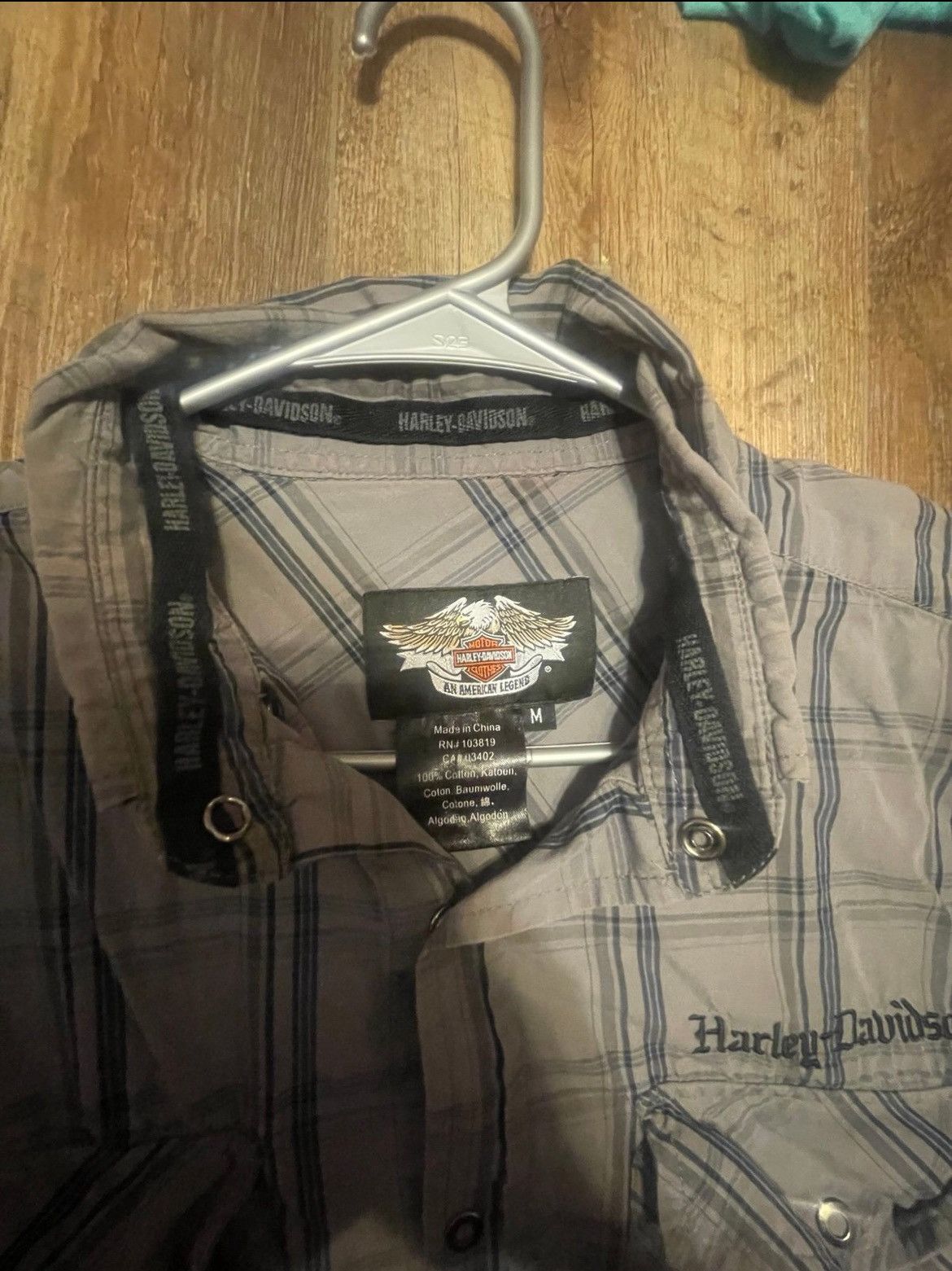 Harley Davidson Harley-Davidson Plaid Button-Up Shirt Men’s M Biker Size US M / EU 48-50 / 2 - 3 Thumbnail
