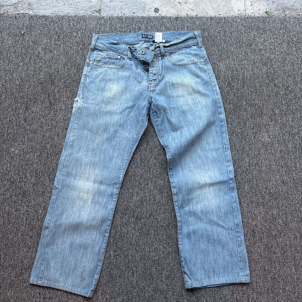 Armani Exchange Vibtage Blue Armani jeans Size US 35 - 1 Thumbnail