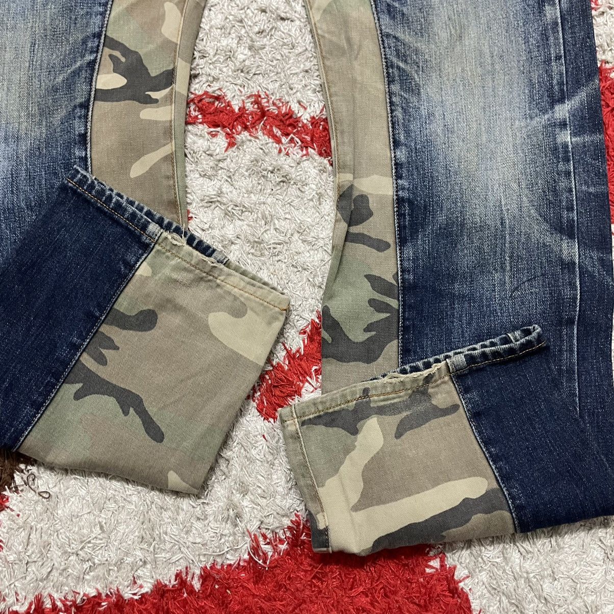 KOJIMA GENES 🔥🇯🇵Kojima Genes Japan Half Camo Ripped Distress Denim Jeans Size US 32 / EU 48 - 7 Thumbnail