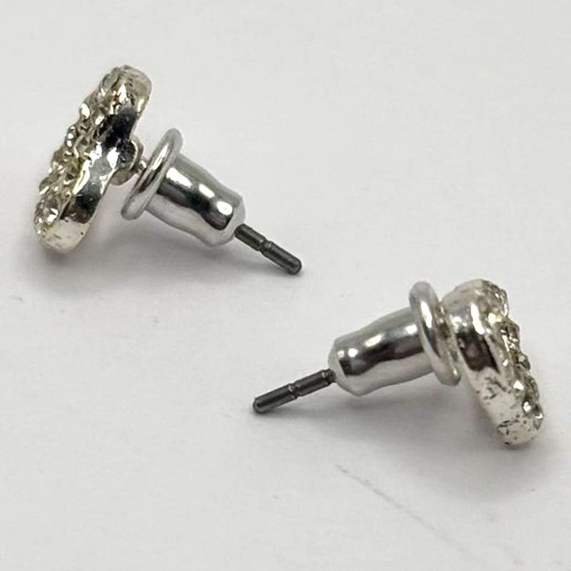 Other Silver Crystal Heart Earring Size ONE SIZE - 4 Thumbnail
