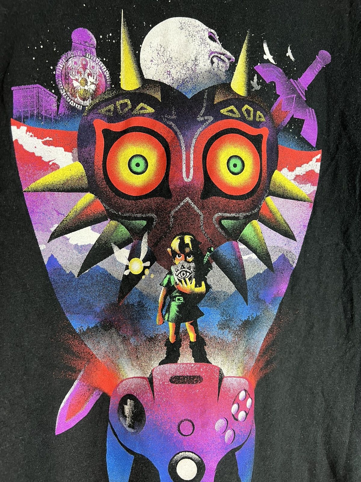Anime × Nintendo T-shirt Legend of Zelda Twilight Princess Overprint Y2K Size US M / EU 48-50 / 2 - 2 Thumbnail