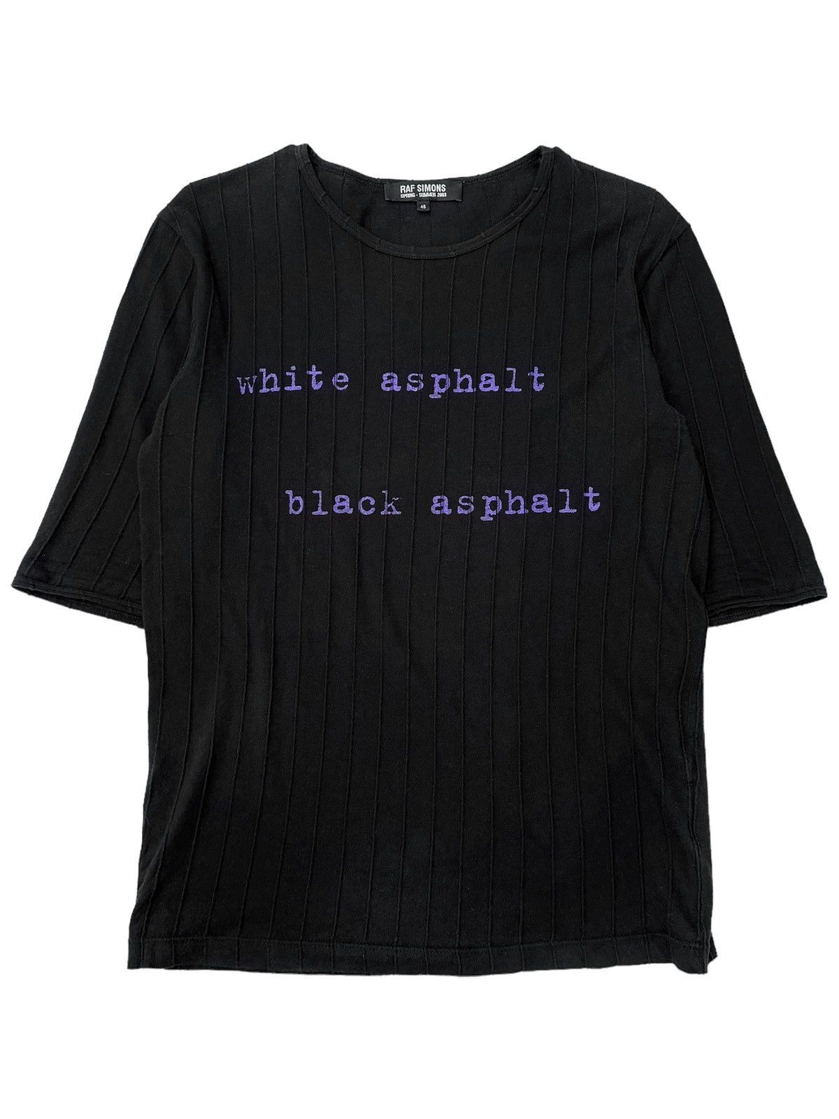 Raf Simons GRAIL Consumed 2003 White Asphalt Ribbed Shirt Size US S / EU 44-46 / 1 - 1 Thumbnail