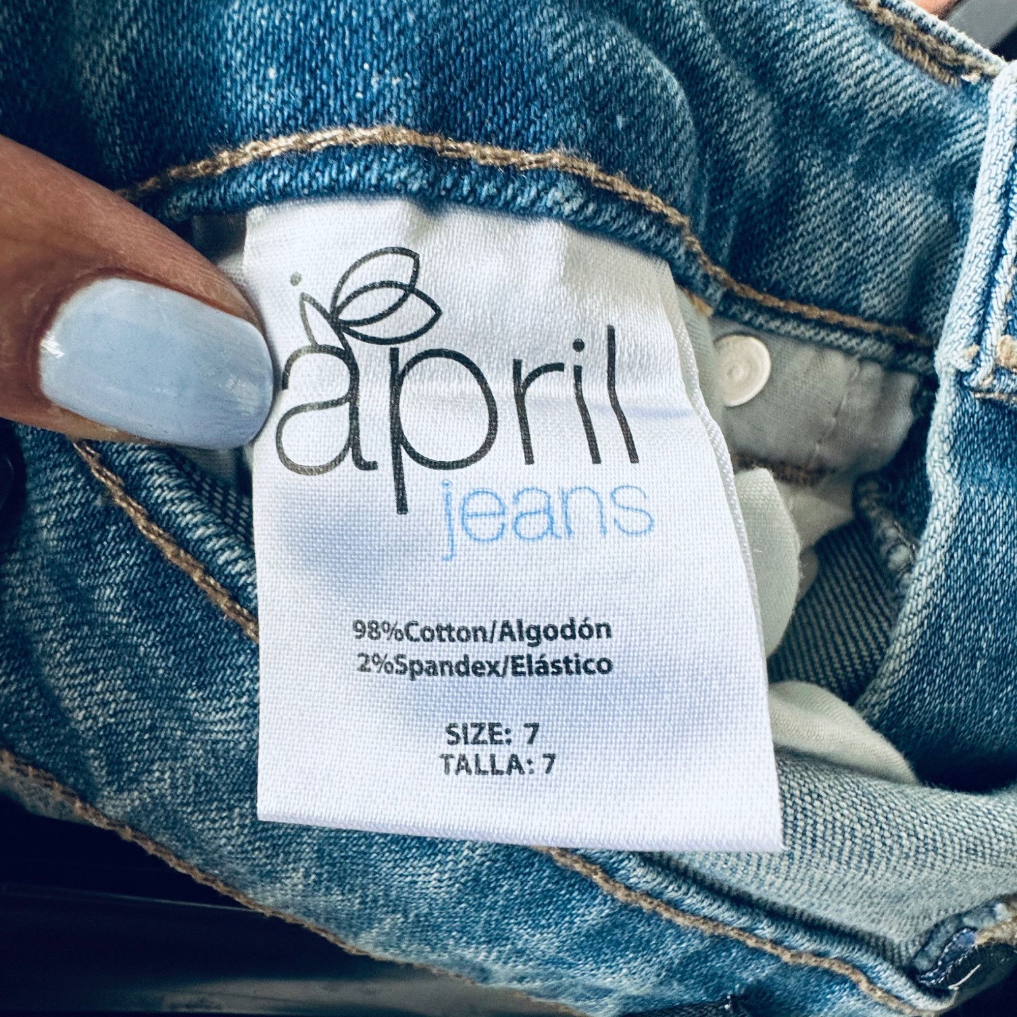 Other Women's Jeans Sz 7 April Mid Rise Skinny Bird Embroidery Med Size 26" / US 2 / IT 38 - 8 Thumbnail