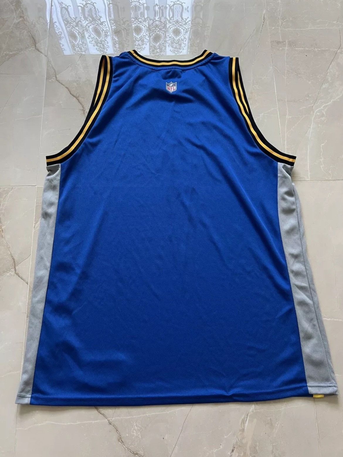 NFL × Vintage Vintage NFL Los Angeles Rams Blue Sports Jersey Size US XXL / EU 58 / 5 - 6 Thumbnail