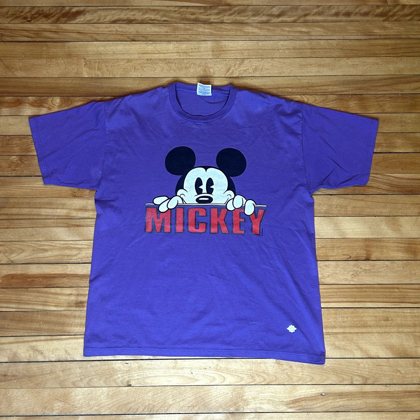 Disney Vintage 90s Purple Mickey Mouse T-Shirt Medium Size US M / EU 48-50 / 2 - 1 Thumbnail