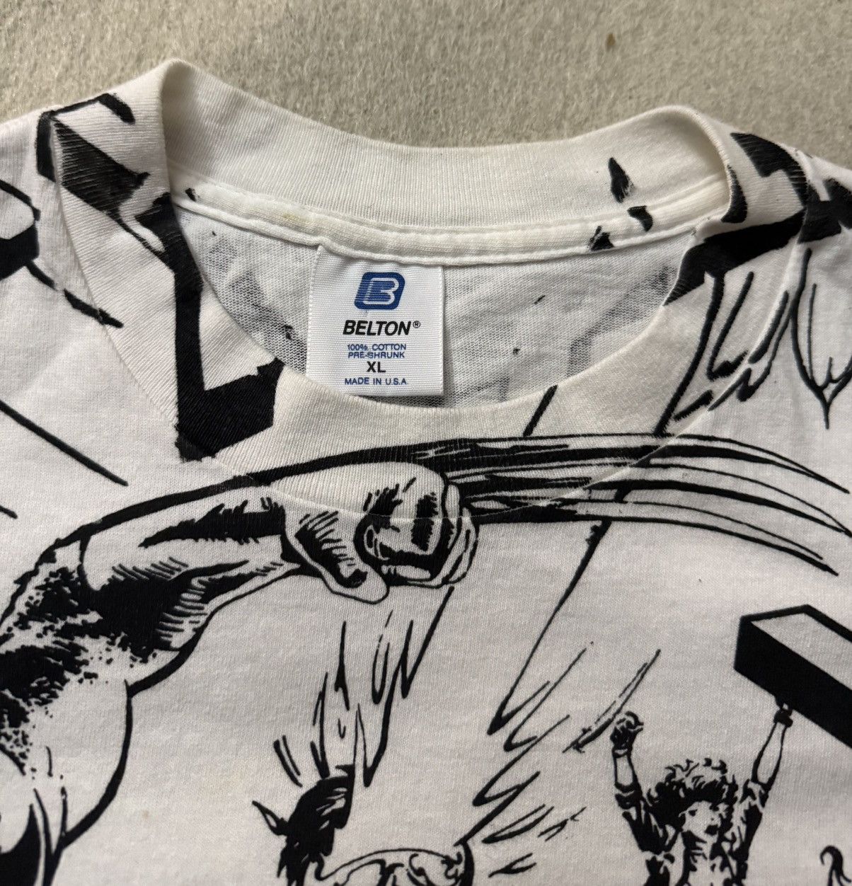Cartoon Network × Marvel Comics Vintage 90s 1993 Marvel Xmen AOP Shirt Youth XL Adult Small Size US S / EU 44-46 / 1 - 11 Thumbnail