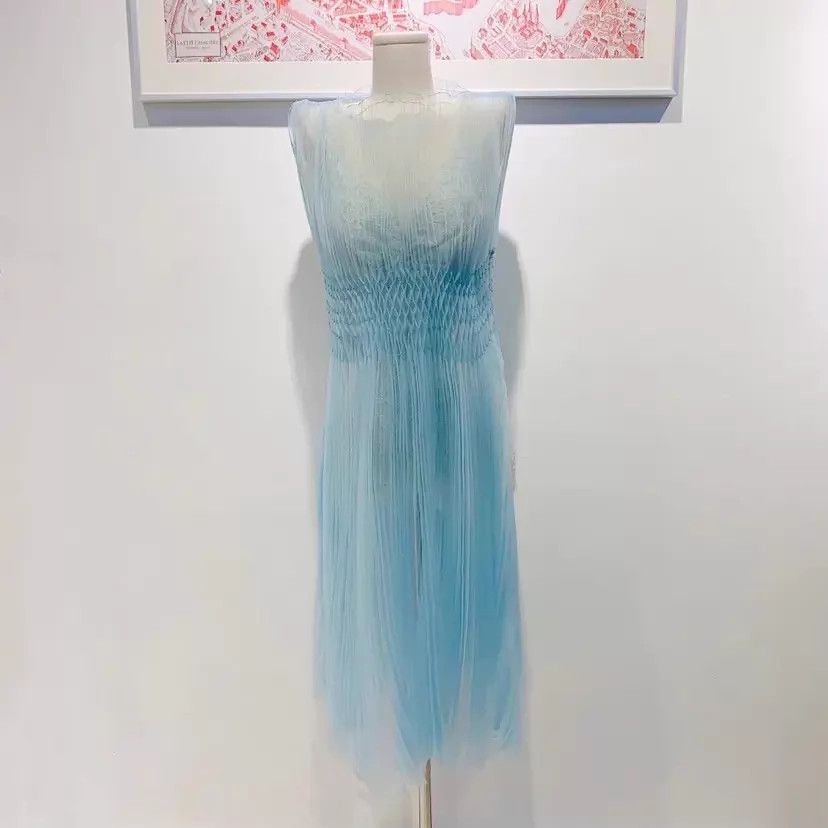 Ermanno Scervino ERMANNO SCERVINO Blue Two-Piece Dress 42 Size M / US 6-8 / IT 42-44 - 1 Thumbnail