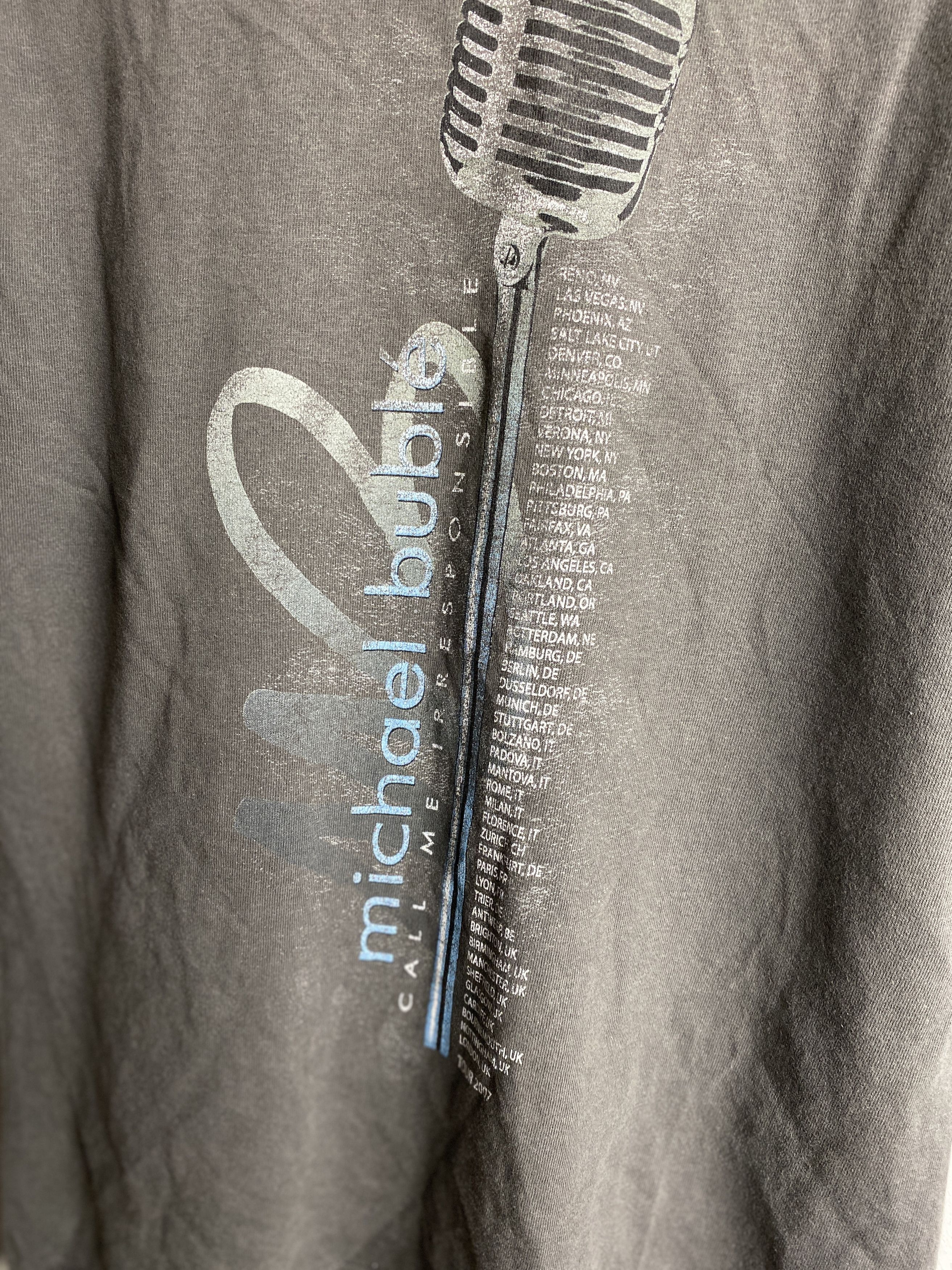 Band Tees × Vintage Vintage 2008 Michael Buble Tour t-shirt tee Size US S / EU 44-46 / 1 - 5 Thumbnail