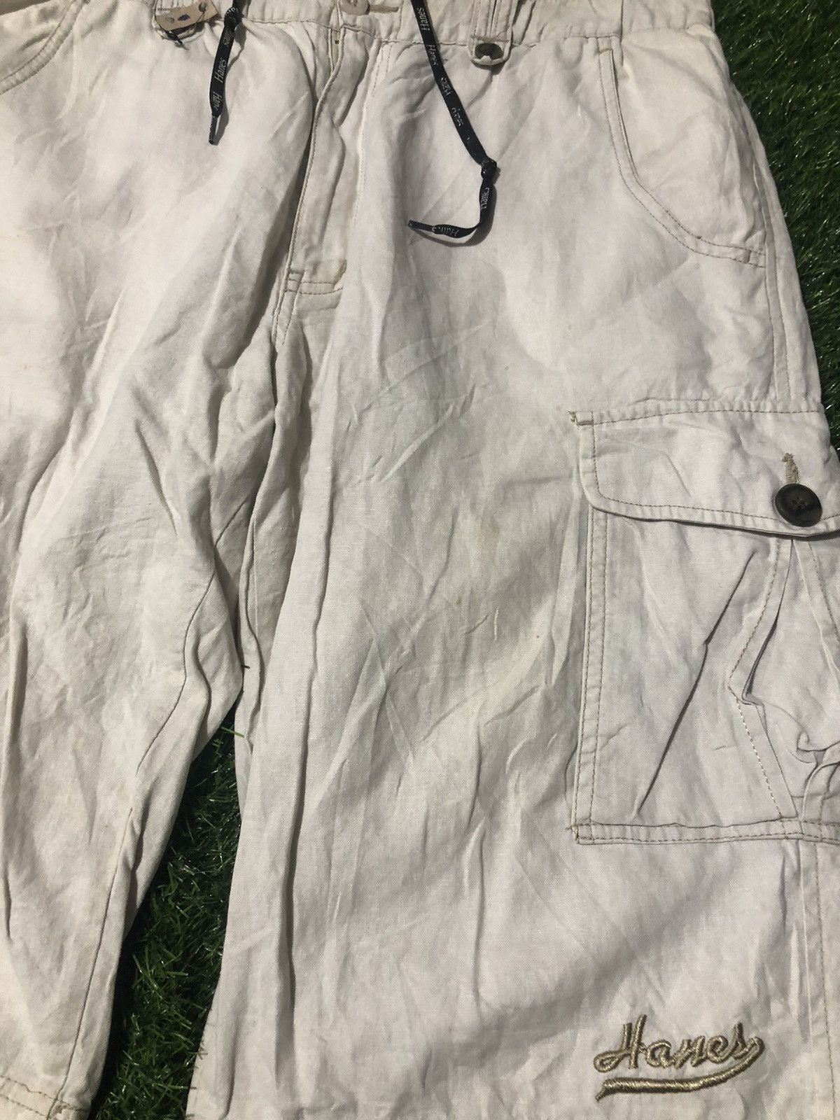 Hanes × Vintage VTG x HANES CARGO SHORT PANTS Size US 34 / EU 50 - 3 Thumbnail