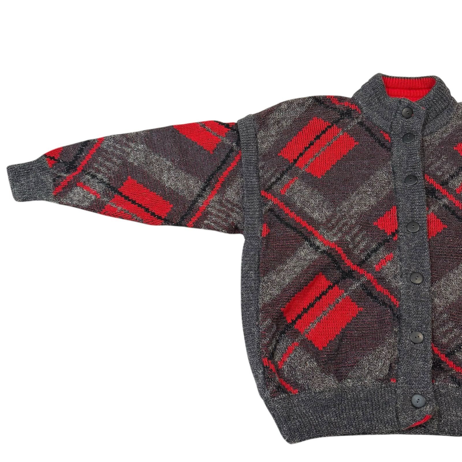 Bode Bode Cardigan Sweater West Germany Geometric Knit Multicolor Size US XXL / EU 58 / 5 - 7 Thumbnail