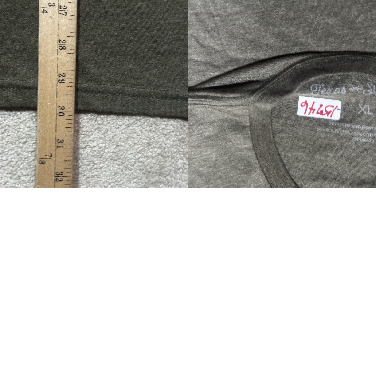 Doublet **Texas Standard Mens XL Green Double Sided T-Shirt** User: Texas Standard Mens XL Green Double Sided Rodeo T-Shirt Size US XL / EU 56 / 4 - 8 Thumbnail