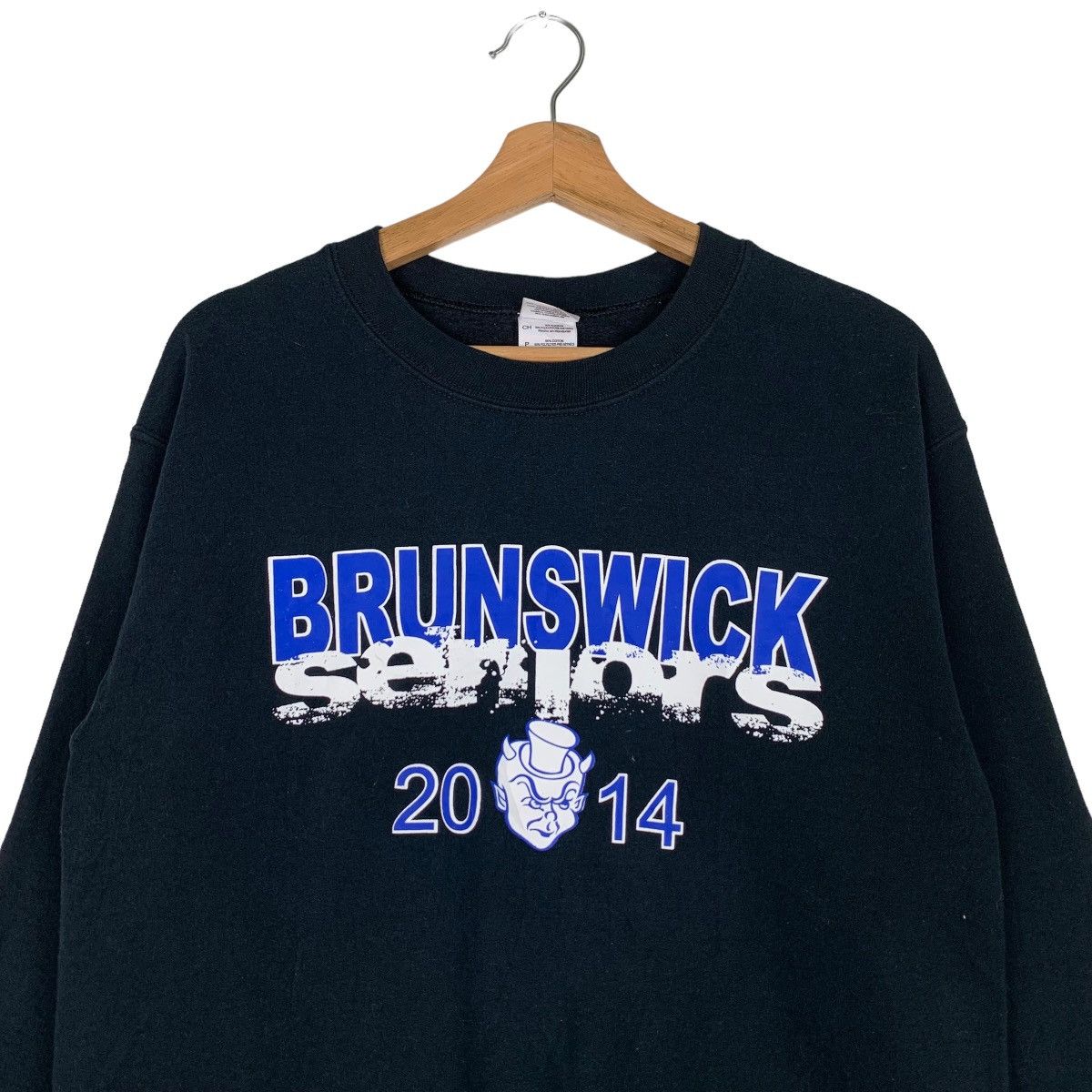 Gildan BRUNSWICK SENIORS 2014 BIG LOGO SWEATSHIRTS #0762-C35 Size US S / EU 44-46 / 1 - 2 Thumbnail