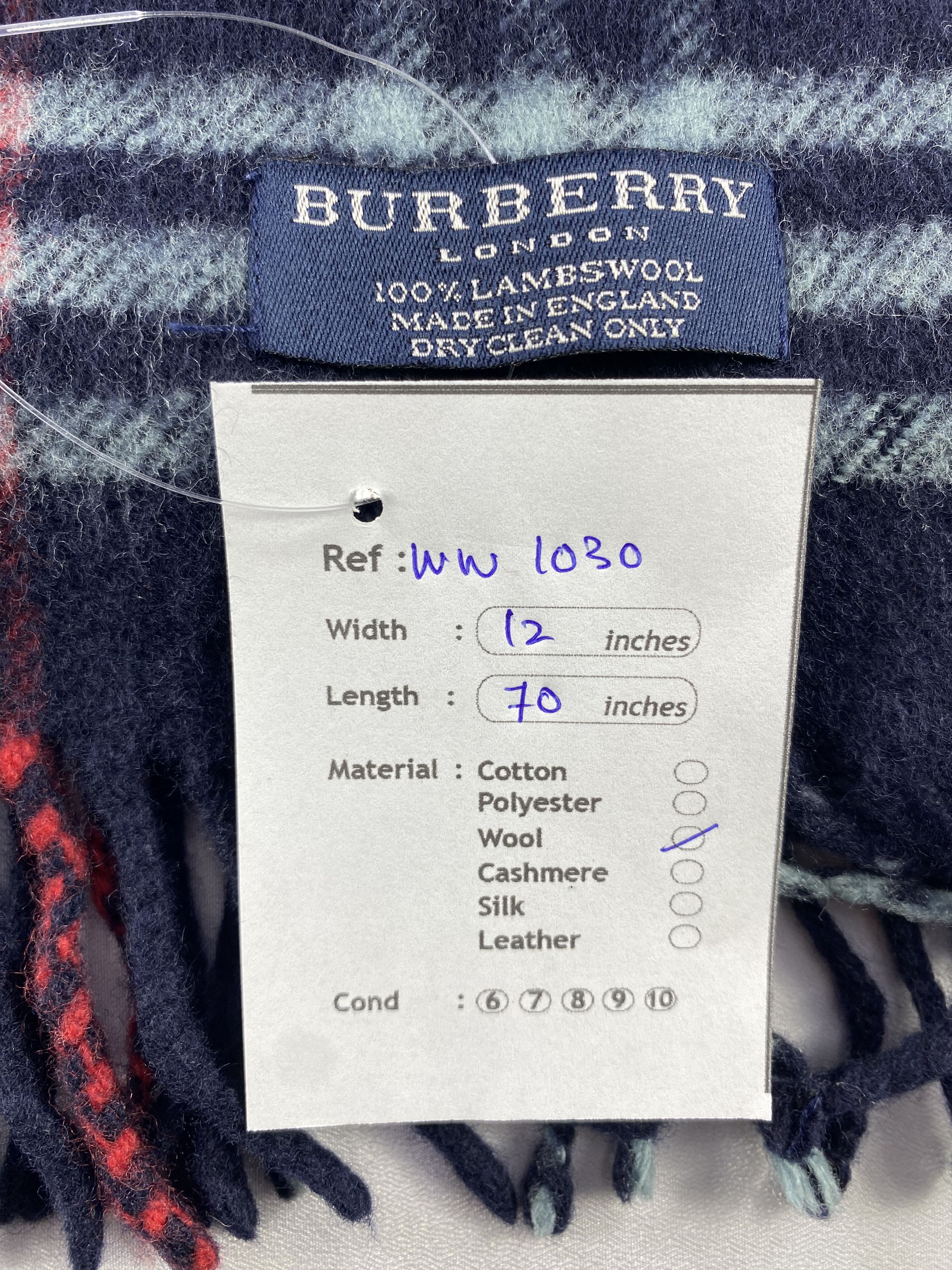 Burberry × Vintage Burberry Scarf / Muffler / Neckwear - WW1030 Size ONE SIZE - 5 Thumbnail