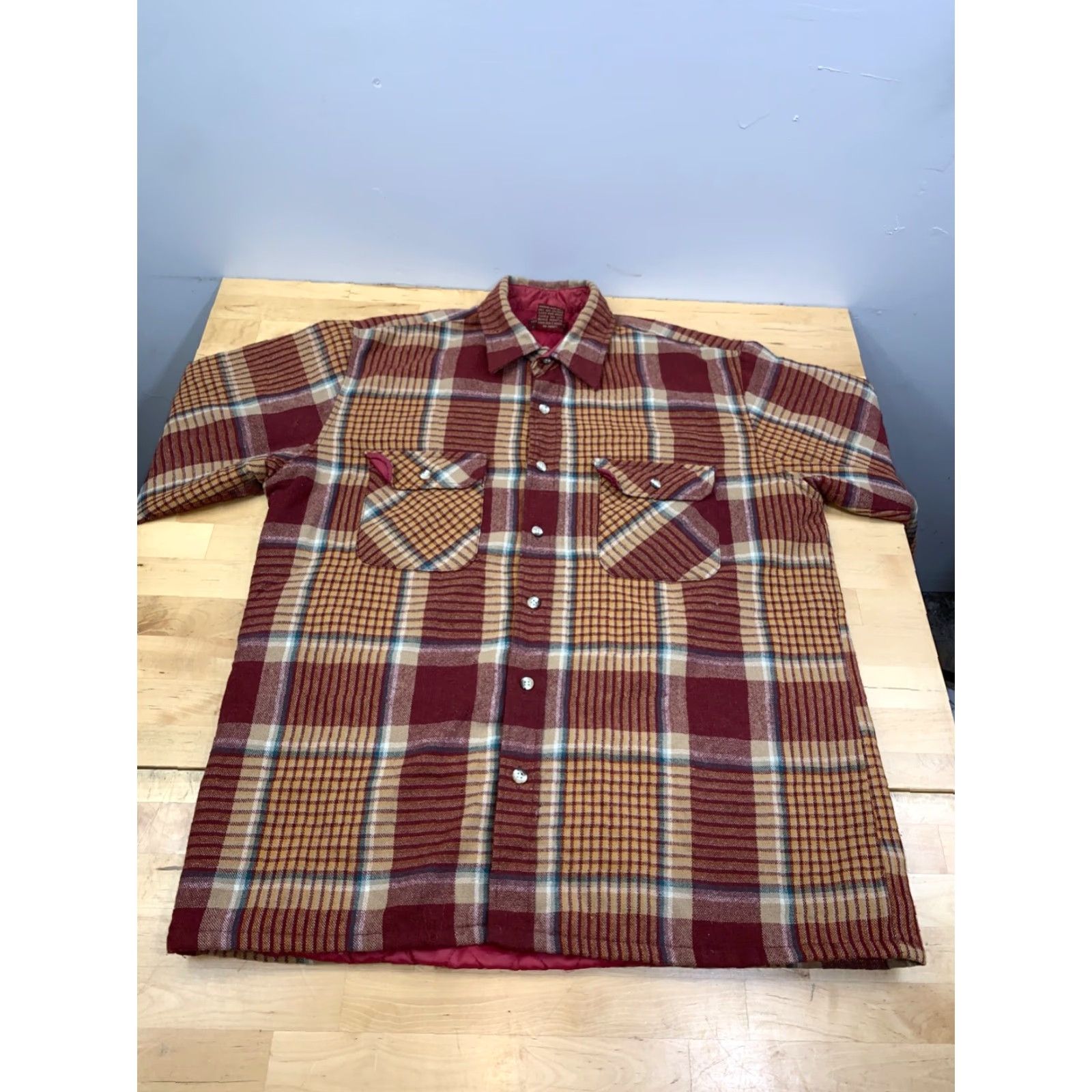 High Sierra VINTAGE High Sierra Shirt Jacket Shacket Mens M Red Flannel Plaid Lined Size US M / EU 48-50 / 2 - 5 Thumbnail