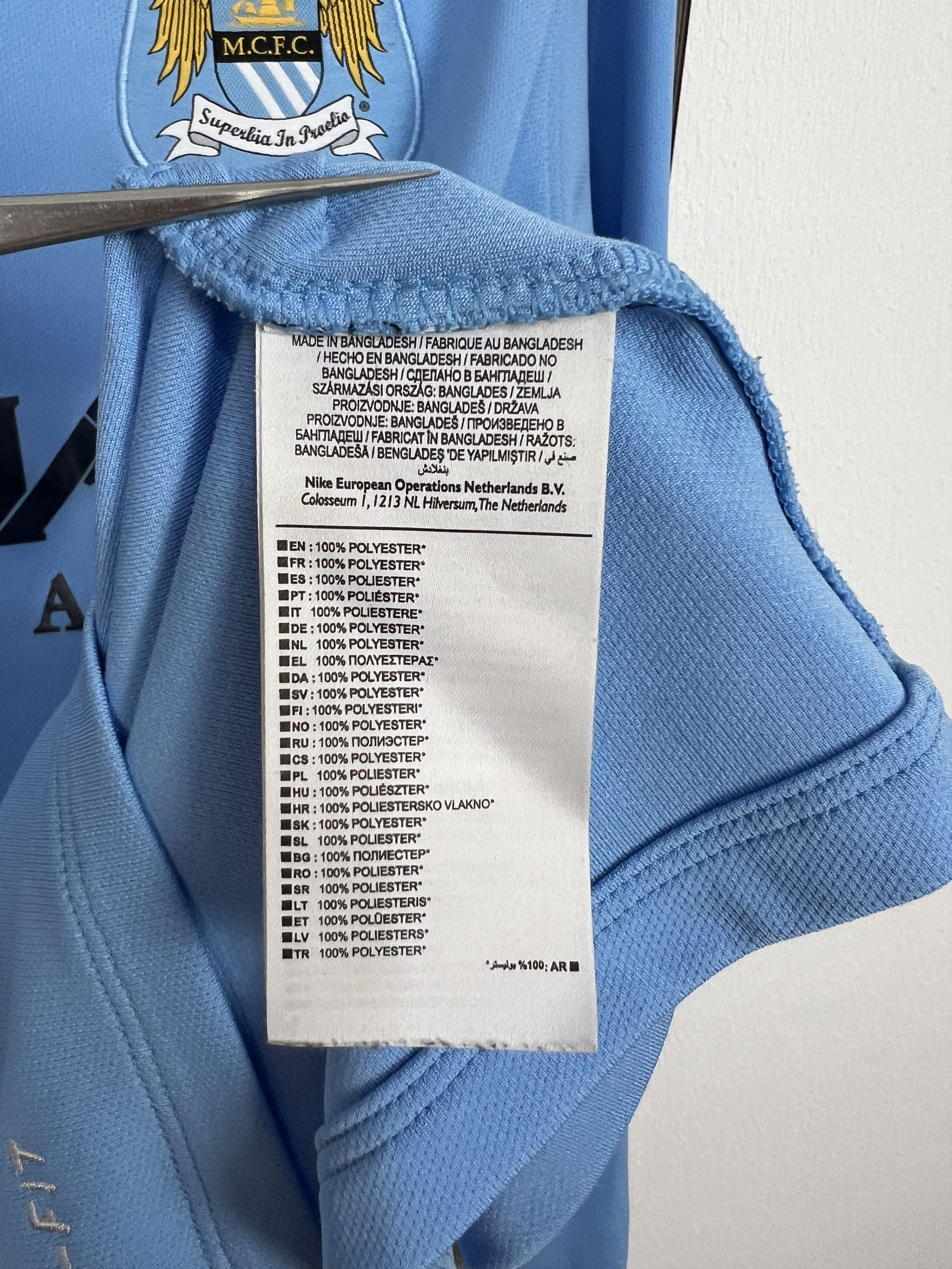 Nike Manchester City Home football shirt 2014 Soccer Nike Size US L / EU 52-54 / 3 - 10 Thumbnail