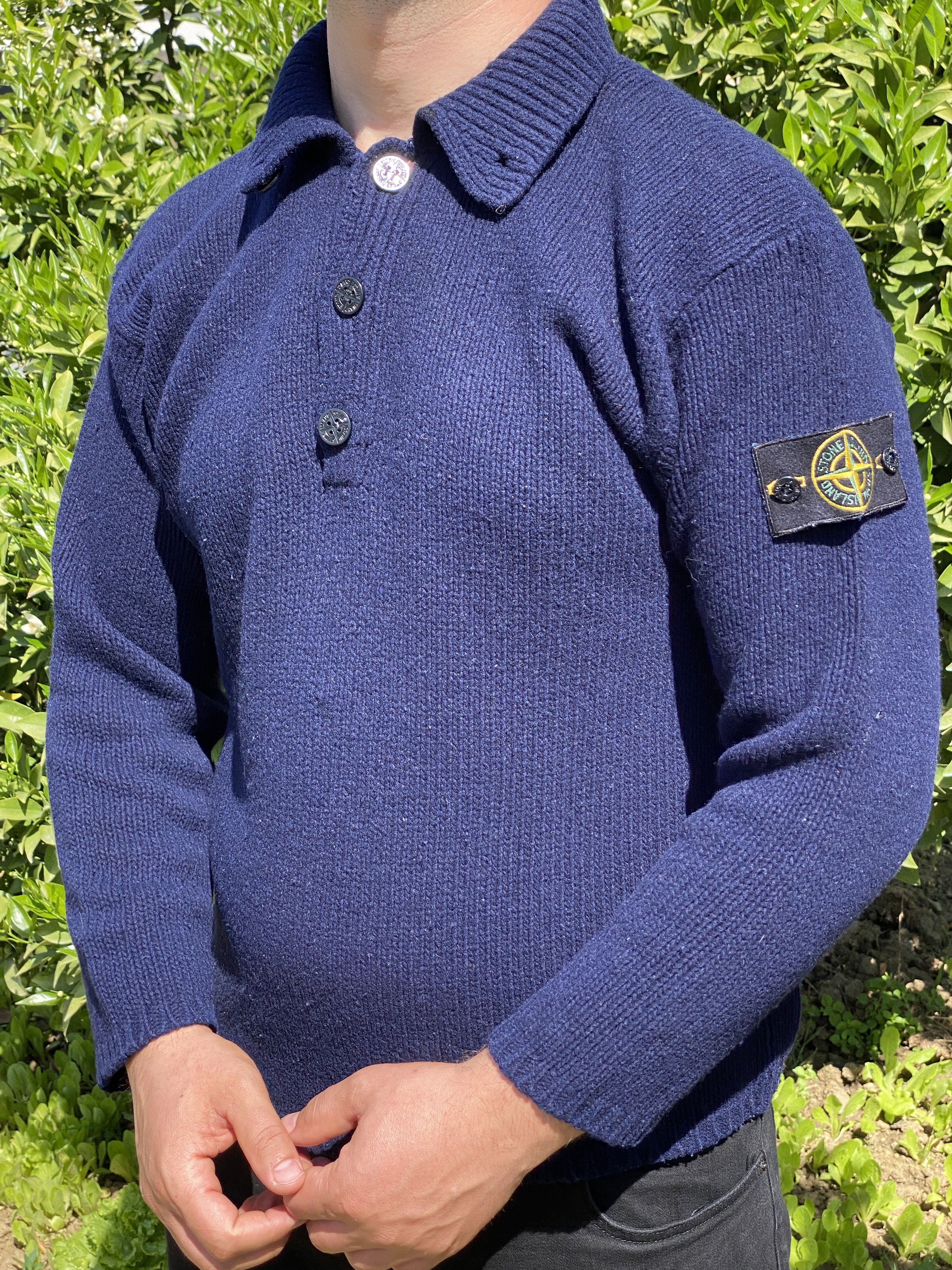 Stone Island Archive 1994 Stone Island Light Pullover Marina Size M Size US M / EU 48-50 / 2 - 13 Thumbnail
