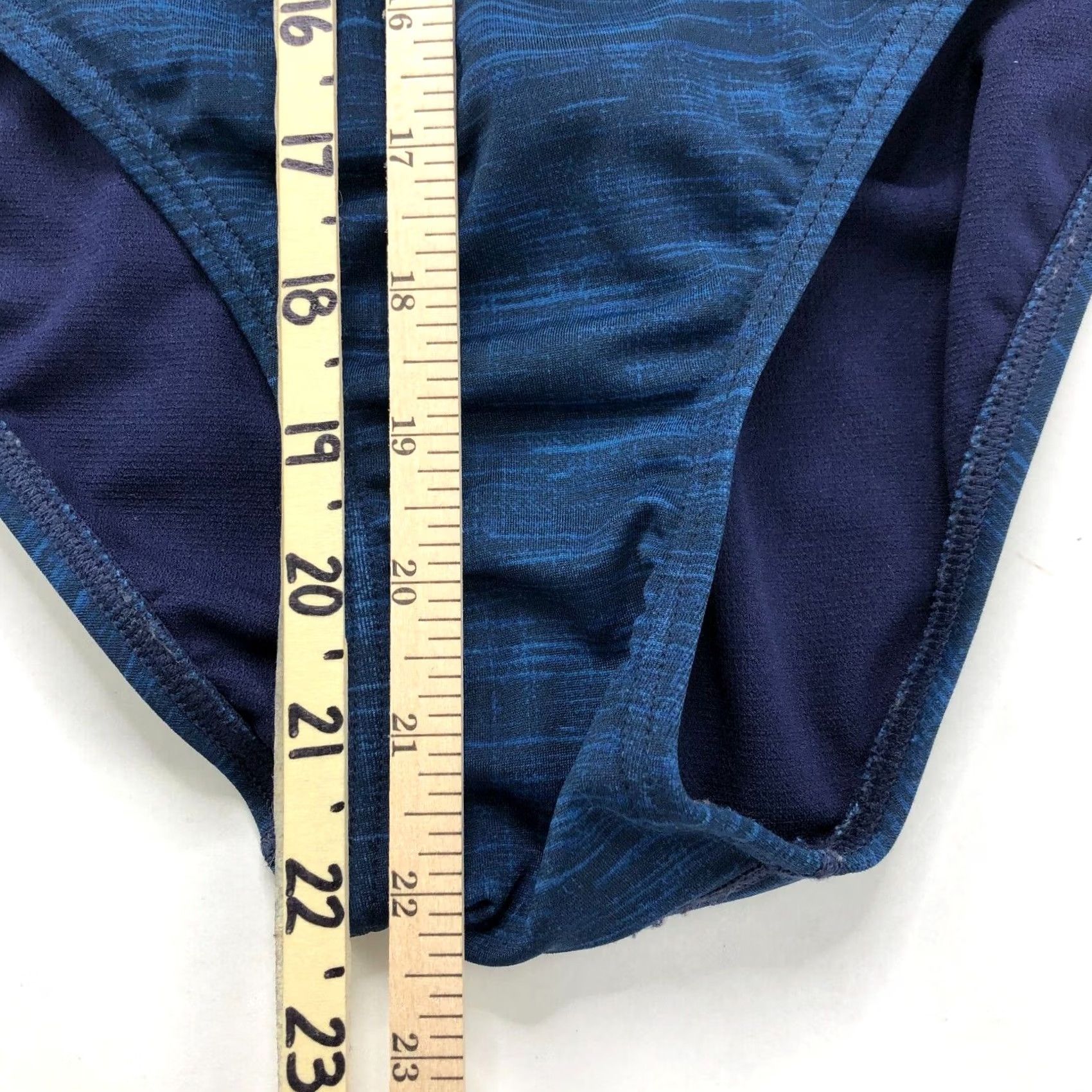 Vintage TYR One Piece Sport Racerback Swimming Blue Woman One Size Regular Solid Pattern Size ONE SIZE - 3 Thumbnail