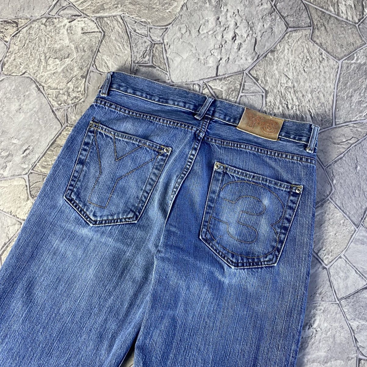 Yohji Yamamoto Yohji Yamamoto Y-3 Adidas Embroidered Big Logo Jeans Size US 32 / EU 48 - 3 Thumbnail