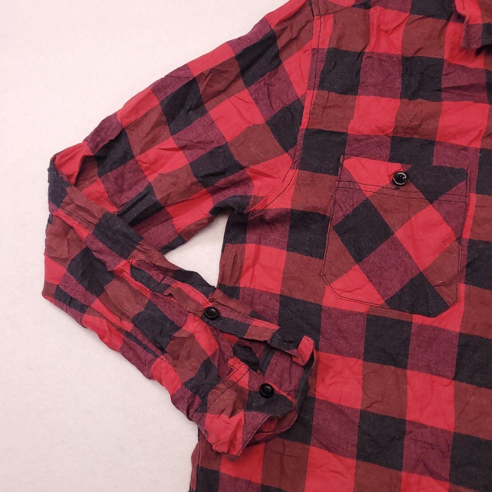 21 Men 21 Men Buffalo Check Flannel Button Up Shirt Mens Size M Red Size US M / EU 48-50 / 2 - 6 Thumbnail
