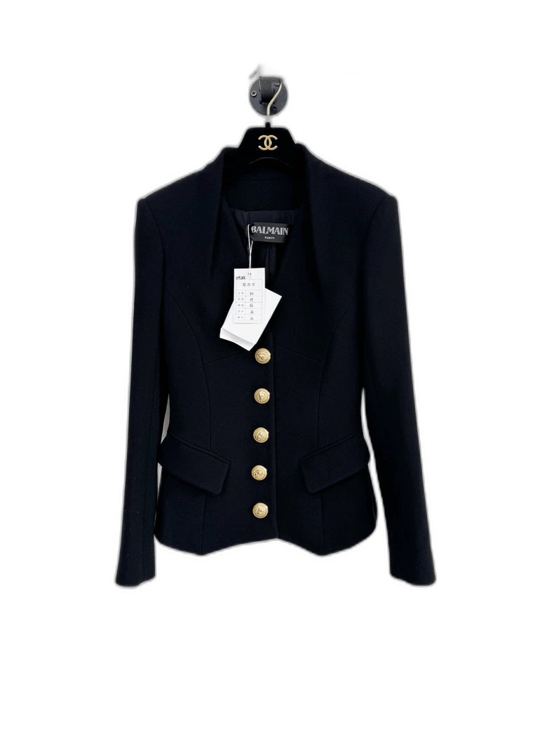 Balmain Balmain Brand New Navy Blazer with Tags Size S / US 4 / IT 40 - 1 Thumbnail