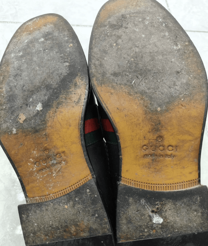 Gucci Gucci Men's Leather Dress Shoes With Bee Embroidery K29 Size US 8 / EU 41 - 5 Thumbnail