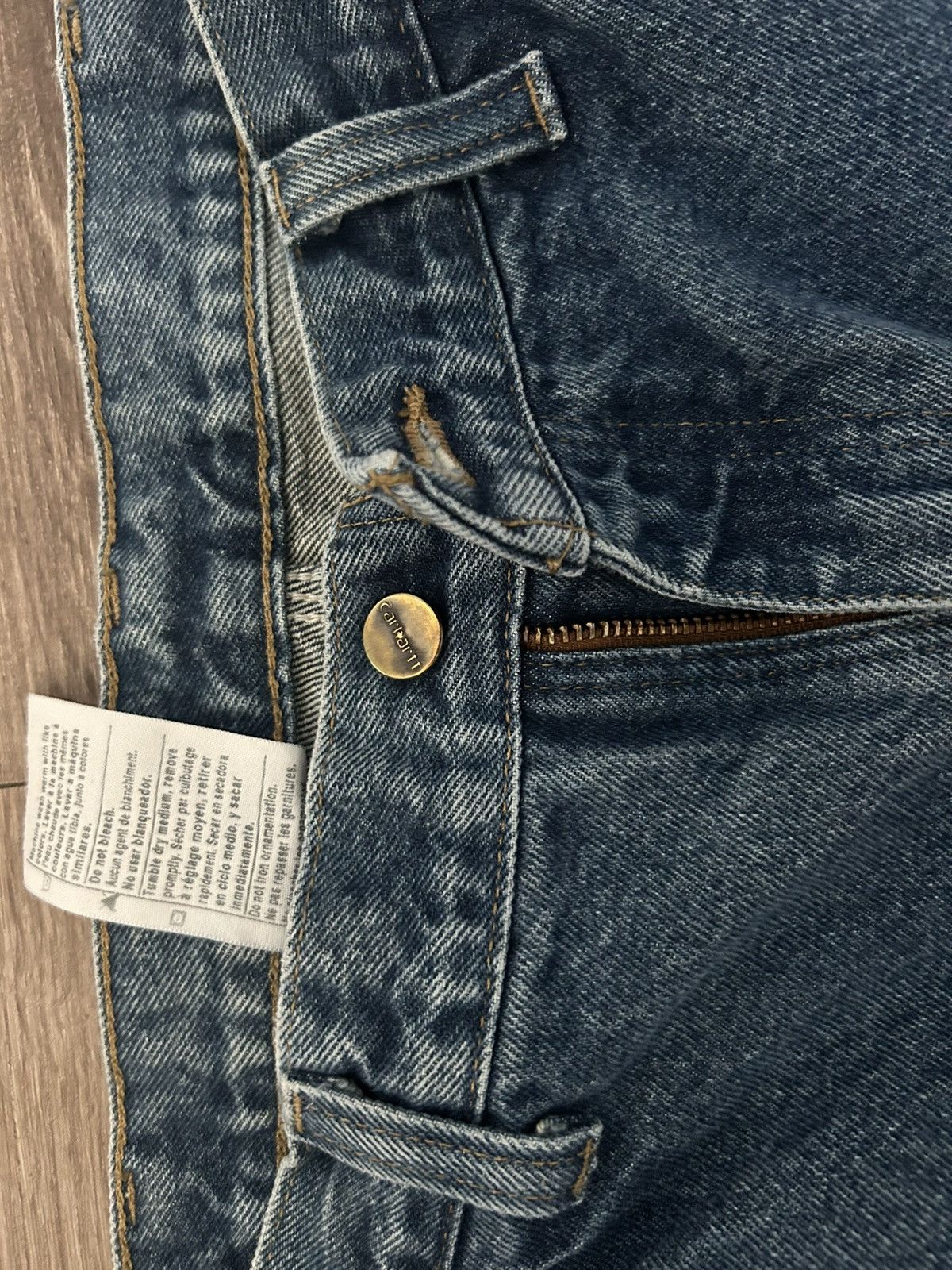 Carhartt Carhartt Denim Double Knee Carpenter Pants Size US 33 - 4 Thumbnail