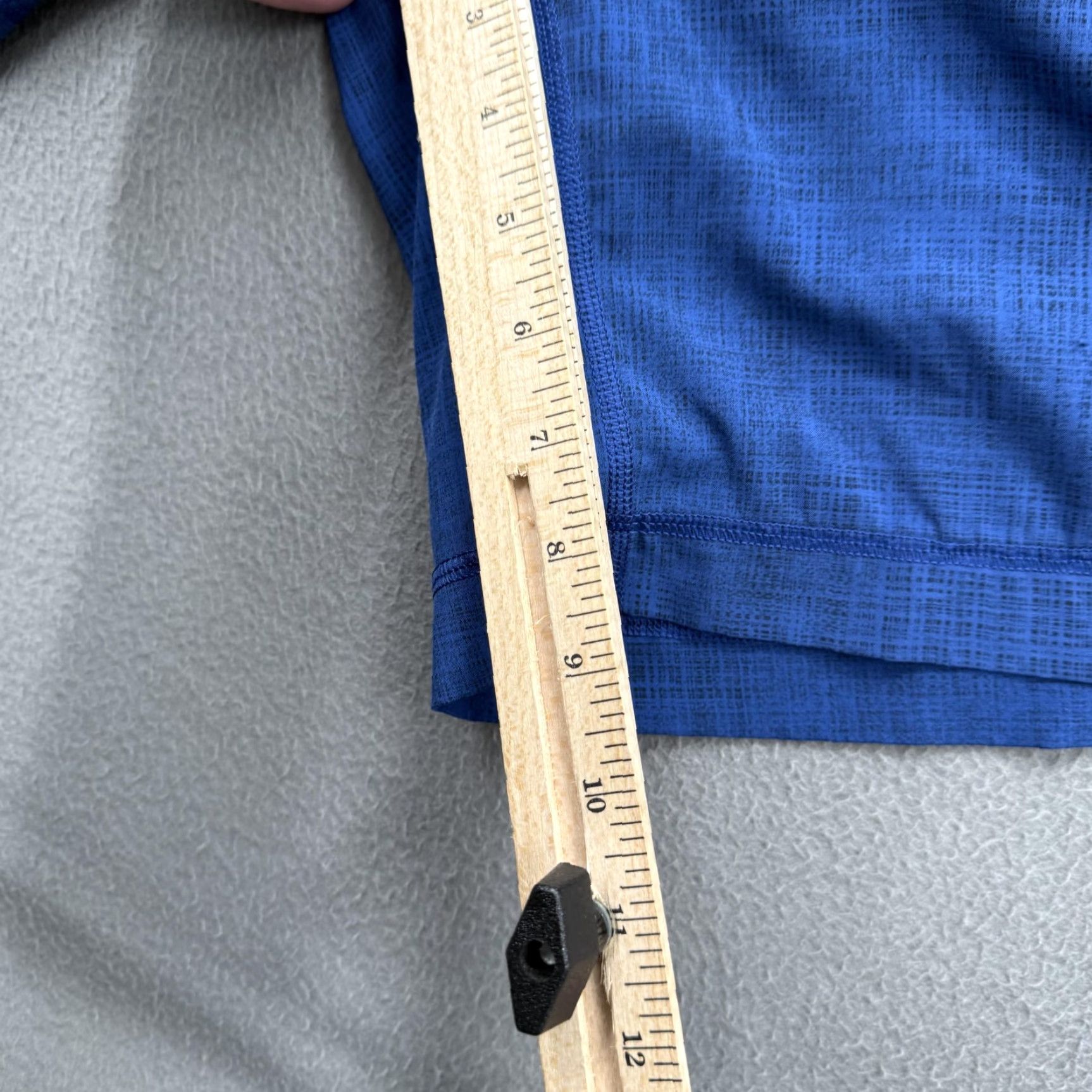 Lululemon Lululemon Shorts Mens M Blue Geometric Lined Pockets Running Gym Training Athletic Activewear Size US 31 - 7 Thumbnail
