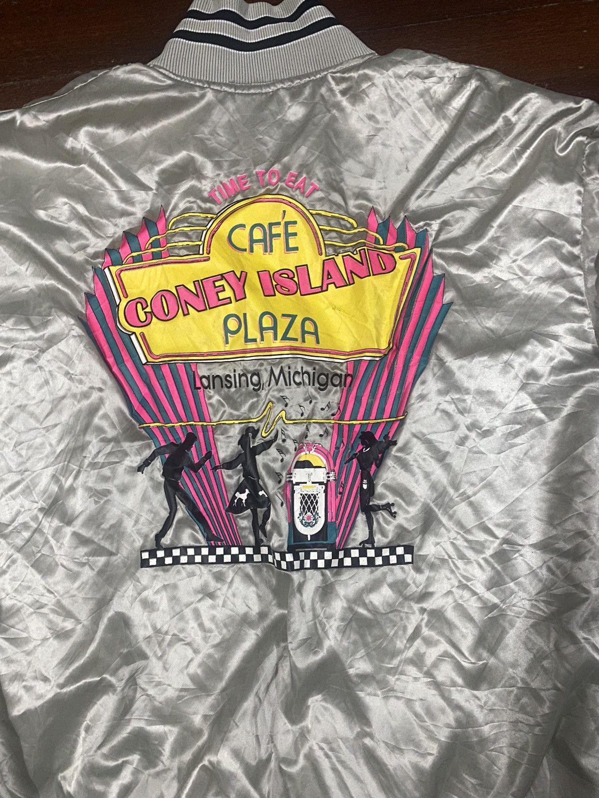 Vintage Vintage 70s cafe coney island richard a leslie Bomber Jacket Size US L / EU 52-54 / 3 - 5 Thumbnail