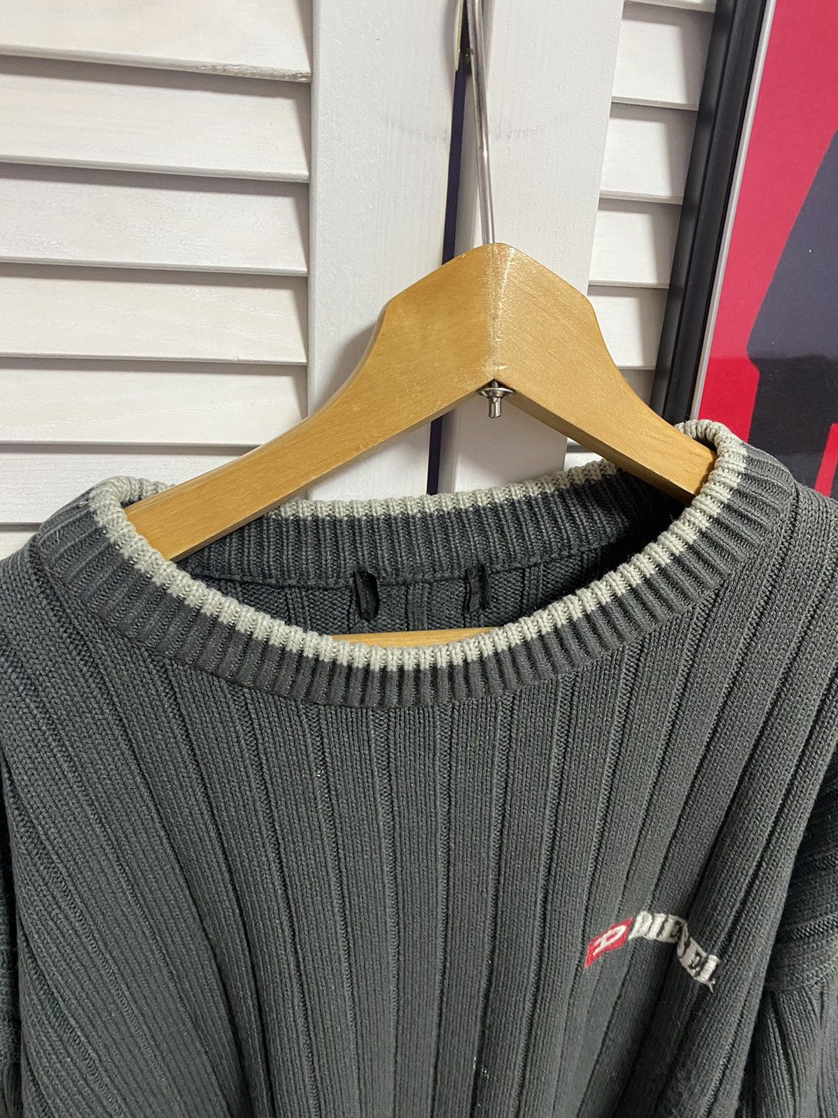 Diesel Vintage Knit Sweater Diesel Striped Opium Faded Style Size US XL / EU 56 / 4 - 9 Thumbnail