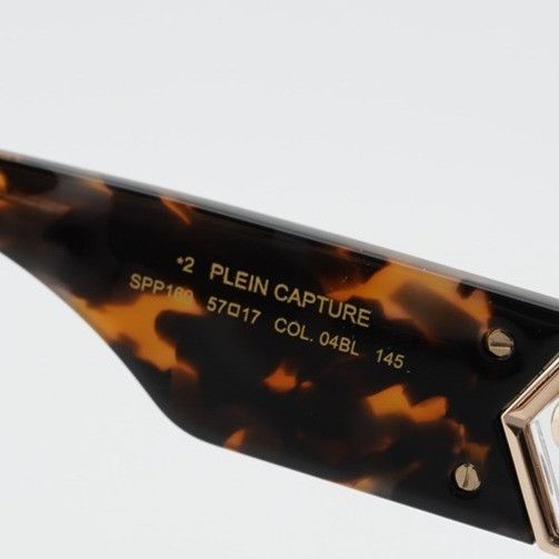 Philipp Plein Philipp Plein SPP160 04BL Sunglasses Havana Square Frame Size ONE SIZE - 8 Thumbnail