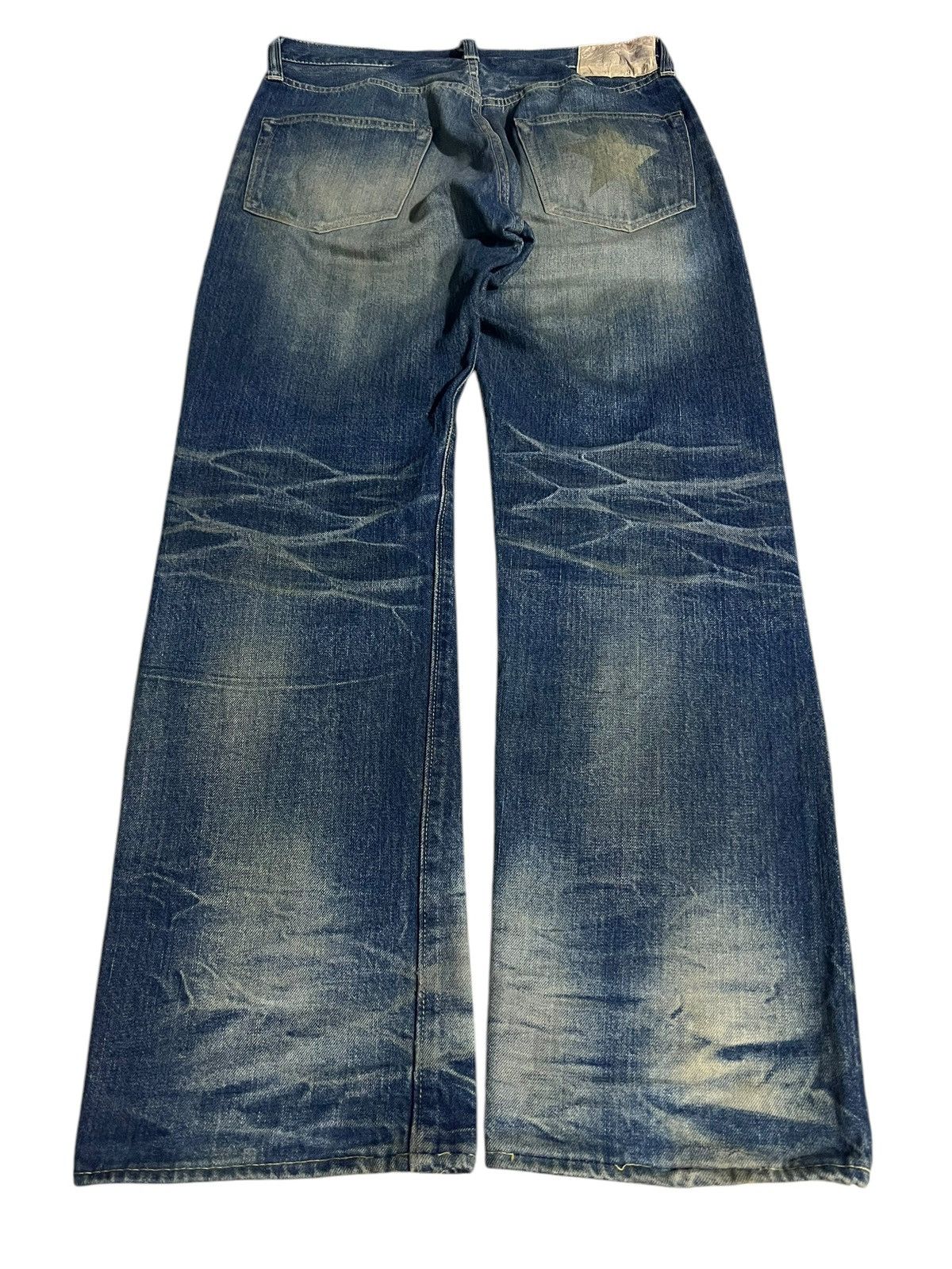 Sugar Cane VINTAGE SUGAR CANES LOT 901 DISTRESS SELVEDGE JEANS Size US 31 - 2 Thumbnail