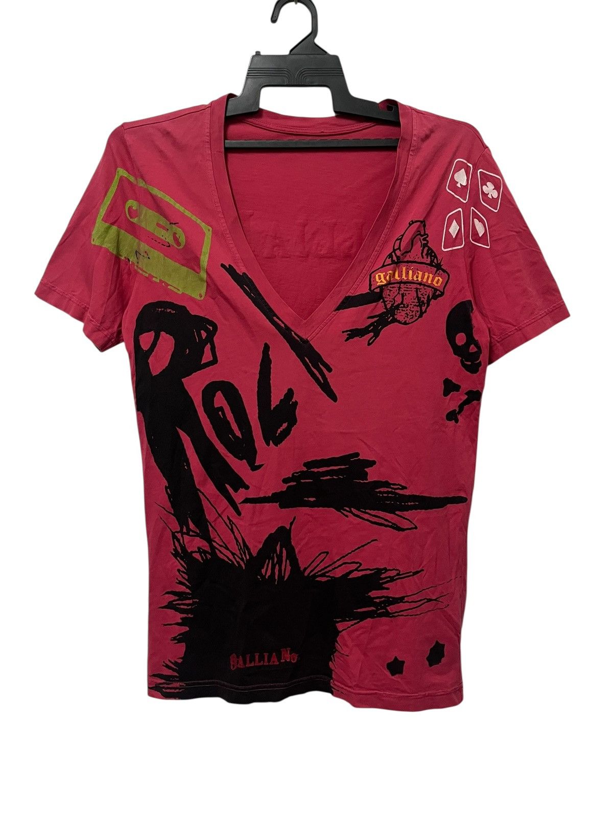 John Galliano 🔥John Galliano Art Tee V-Collar Shirt Size US M / EU 48-50 / 2 - 1 Thumbnail