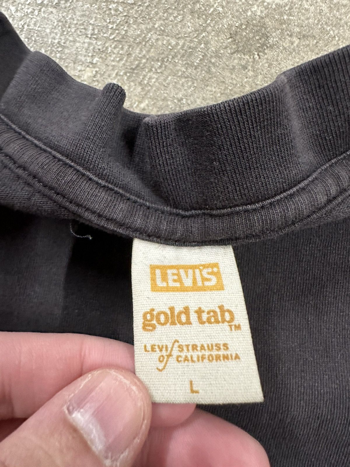 Levi's Levis Gold Tab Basic Essential Black T-Shirt Size US L / EU 52-54 / 3 - 12 Thumbnail