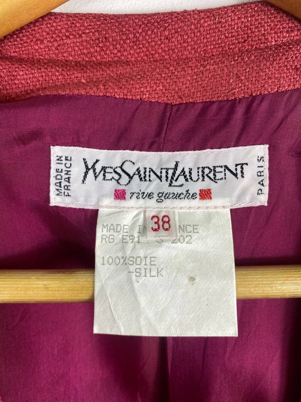 Designer × Yves Saint Laurent yves saint laurent cardigan silk jacket Size L / US 10 / IT 46 - 3 Thumbnail