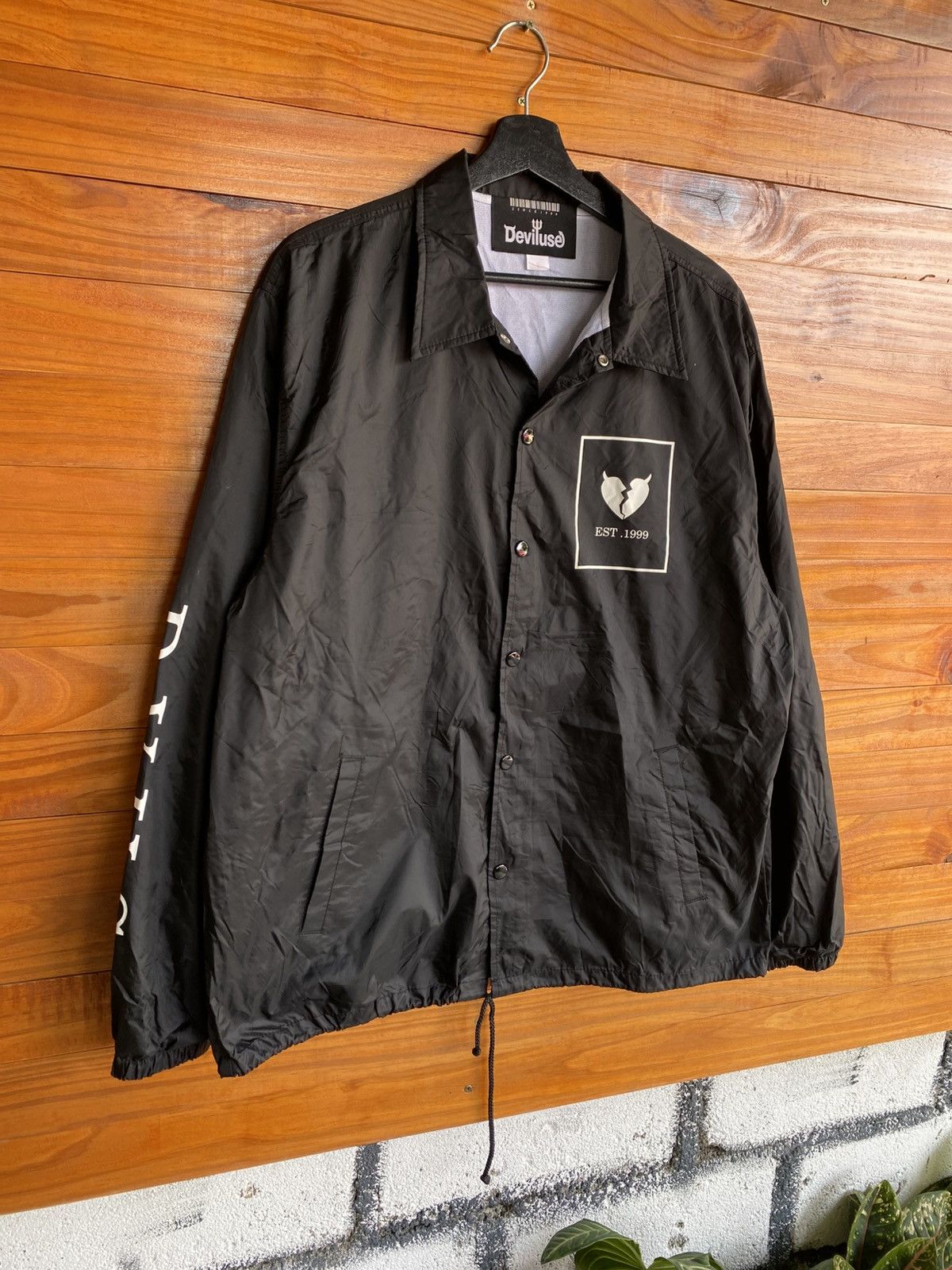 Japanese Brand Deviluse Est.1999 Black Coach “I Sold My Soul to the Devil” Size US L / EU 52-54 / 3 - 5 Thumbnail