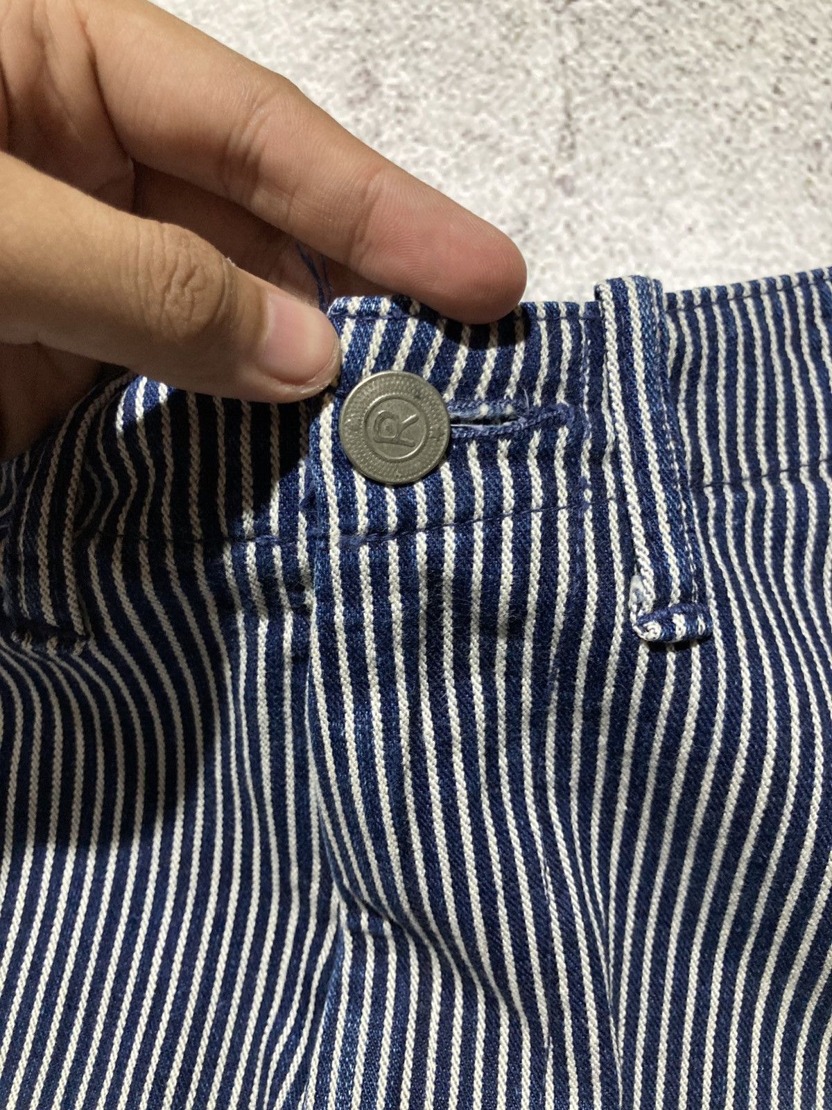 45rpm 🇯🇵 Vintage 45rpm Japan Hickory Stripe Pants Made In Japan Size US 27 - 8 Thumbnail