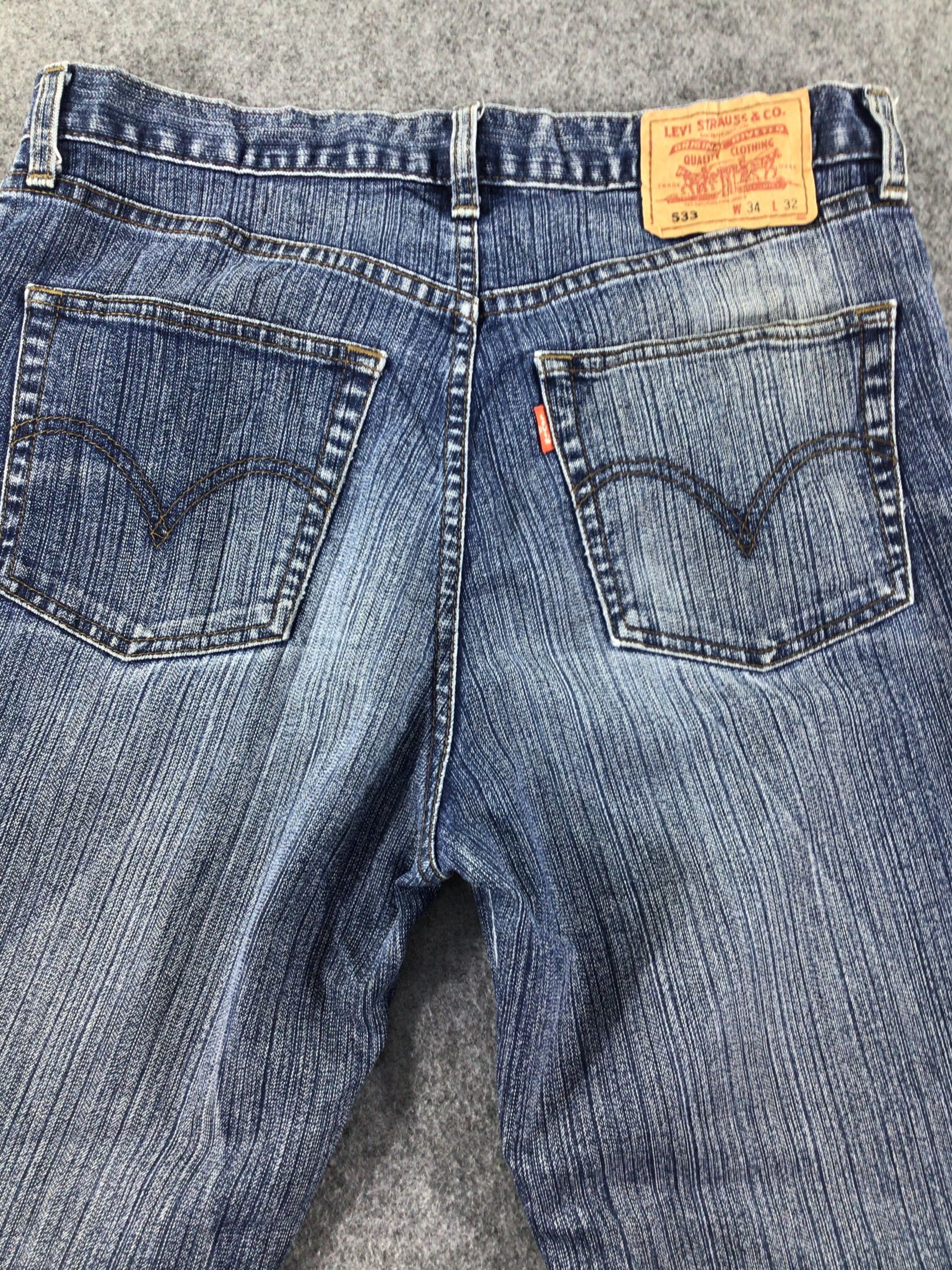 Levi's Vintage Levis 533 Jeans Faded Blue Denim KJ023 Size US 33 - 4 Thumbnail