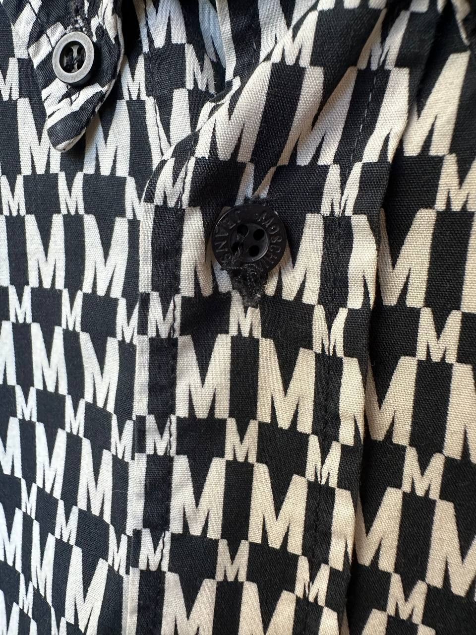 Moschino × Vintage Moschino Jeans Vintage 90s Monogram Shirt Button Up Logo Size US L / EU 52-54 / 3 - 11 Thumbnail